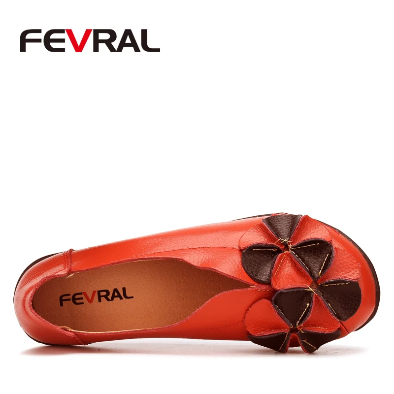 Популярные модные женские туфли FEVRAL 2021 из натуральной кожи лоферы с