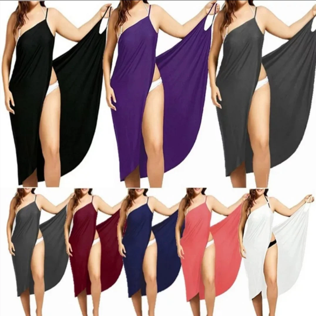 Новинка лета 2020 модные женские однотонные пляжные платья на бретельках