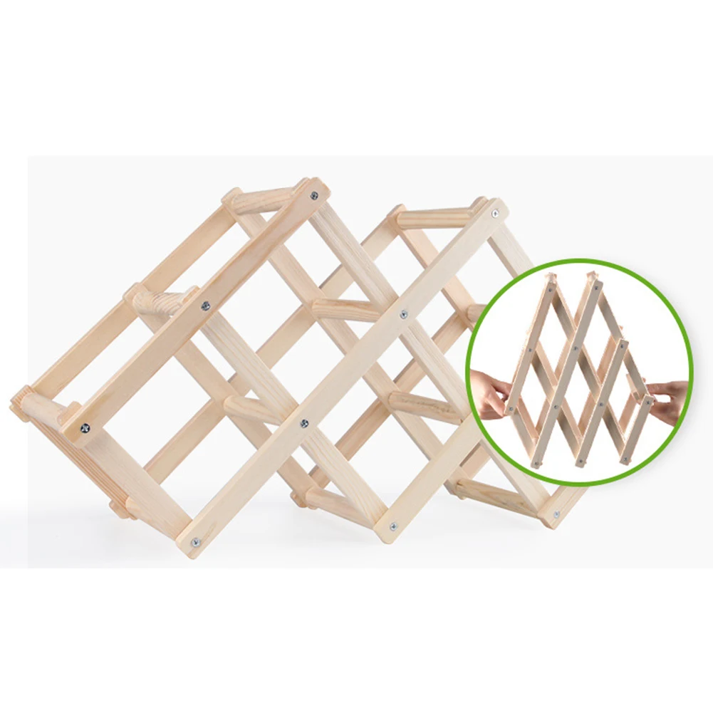 Деревянные держатели для бутылок вина креативные Практичные складные