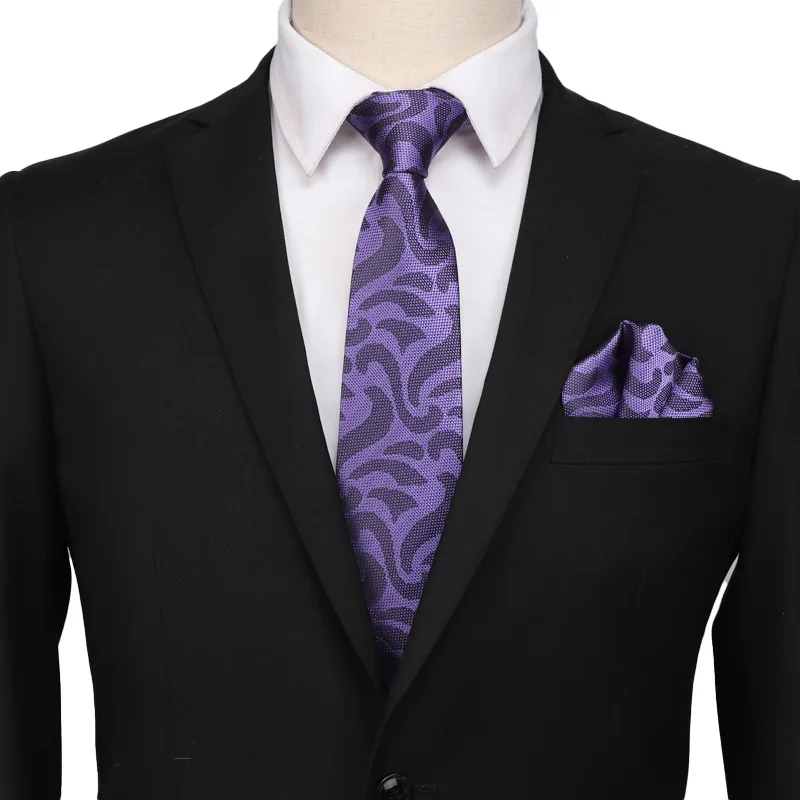 

2021 New Six-Piece Men's Korean-Style Fashion Tie Formal Wear Professional Jacquard Tie