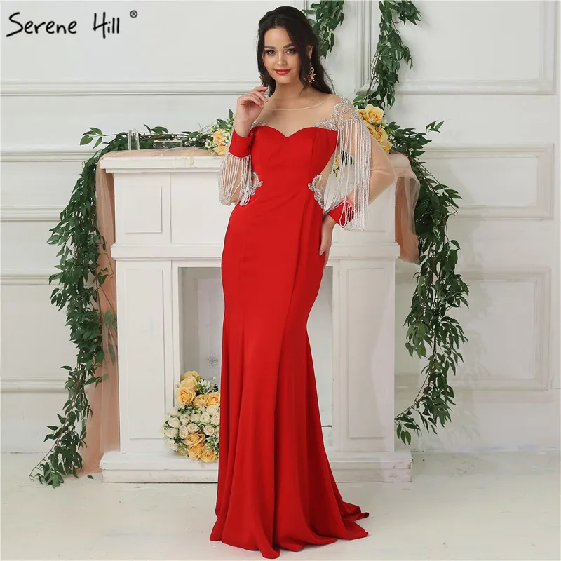 Соблазнительные прозрачные вечерние платья с длинным рукавом и юбкой-годе