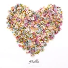 50100 шт Многоцветный Дейзи цветок голова мини шелковые искусственные цветы для свадьбы обручальное вечерние домашний декор DIY головной убор в форме гирлянды