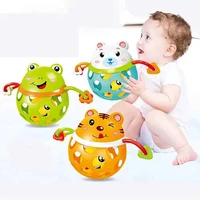 soft colorful ball toys hand bell rattle develop toys touch bite caught hand oball ball for baby learning grasping kid gift