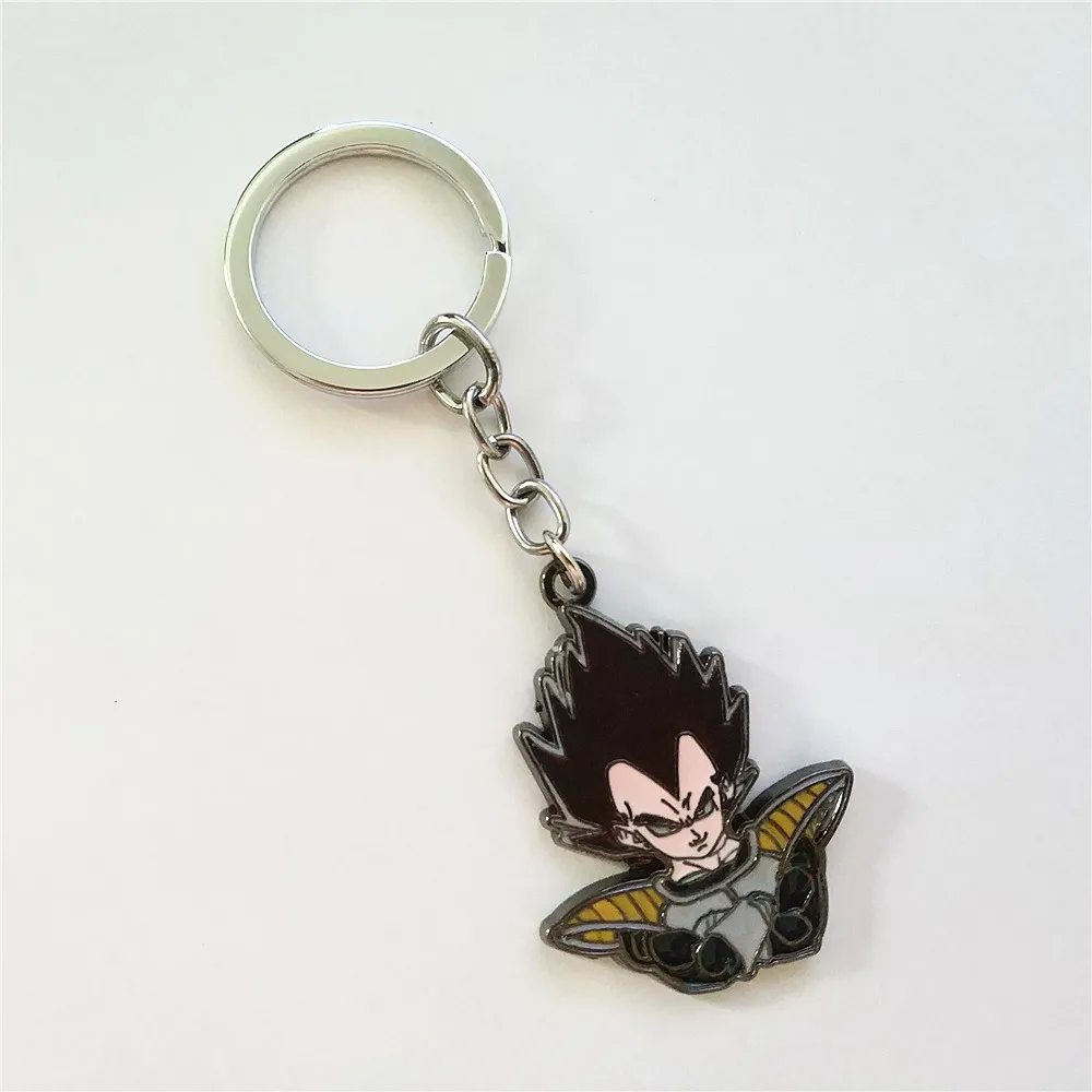 Брелок Dragon Ball Z DBZ Аниме Сон Гоку двухсторонний металлический подвесной брелок