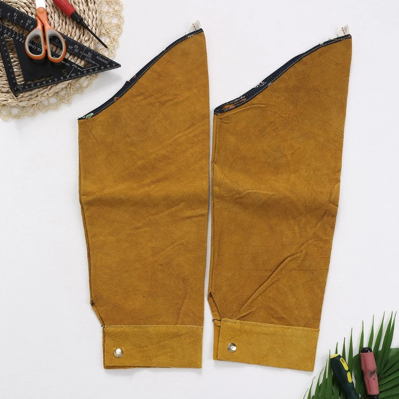 

Split Leather Heat Resistant Welding Sleeves Protective Armband for Welding Tool