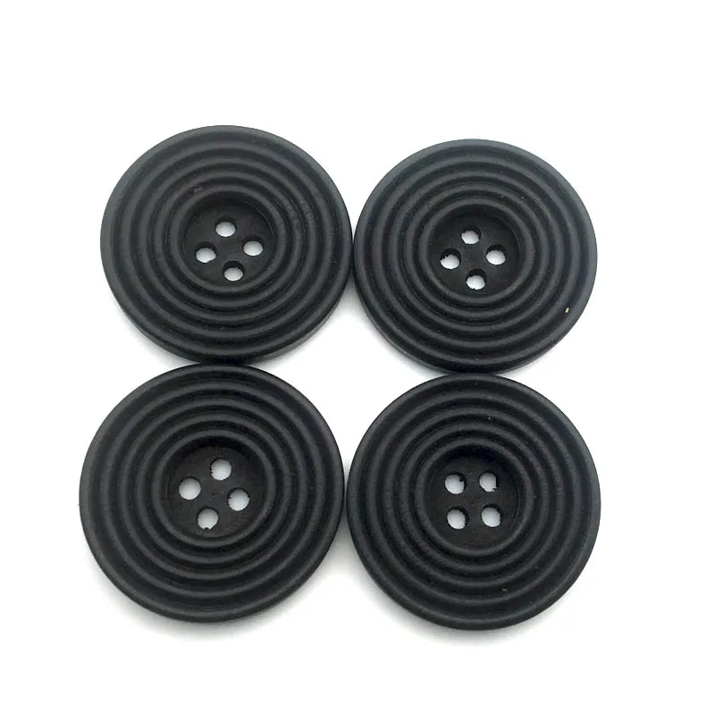 

10 шт./лот 40 мм черные большие круглые спиральные деревянные пуговицы с 4 отверстиями для шитья скрапбукинга рукоделия одежды ручной работы д...