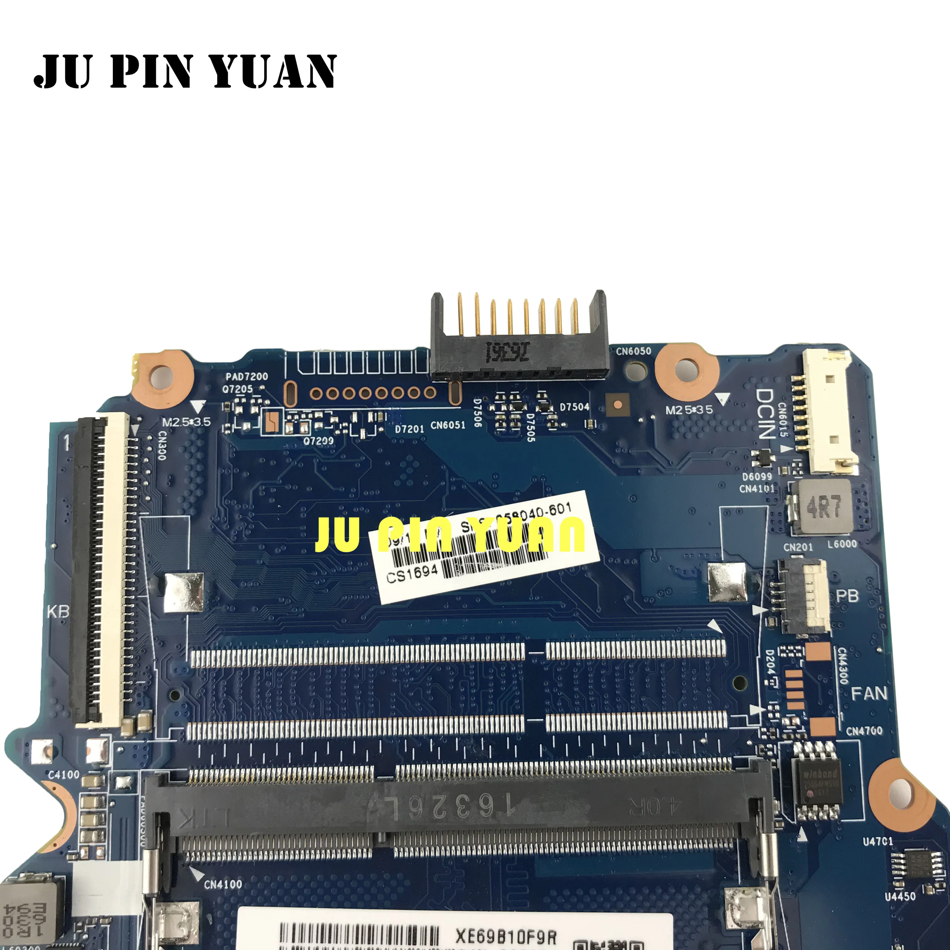 858040 001 501 Материнская плата для ноутбука HP 14 AM с SR2KN N3060 6050A2823001 MB A01 полностью