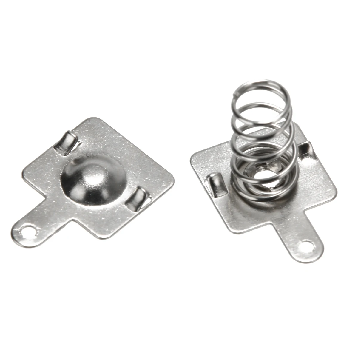 10 пар Серебряная Замена металлическая пружина положительные отрицательные