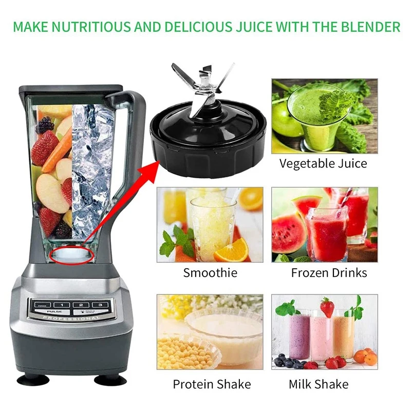 6 ласты Блендер с ниндзя лезвие запасная часть нижняя лодыжки в сборе 1 шайба