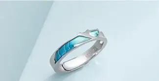 man rings Thaya, коралл, морская форма, регулируемое ювелирное изделие, 925 серебряное кольцо, кубический циркон, круглые кольца для пар, подарок на помолвку - Цвет камня: man rings