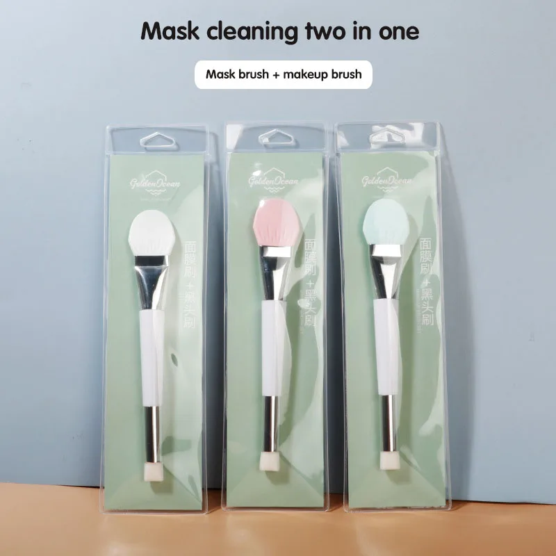 

1PCS Double Head Silicone Makeup Brushes Face Mask Brush Mud Mixing Blackhead Brushes Cosmetic Make up Beauty Face Care Tools