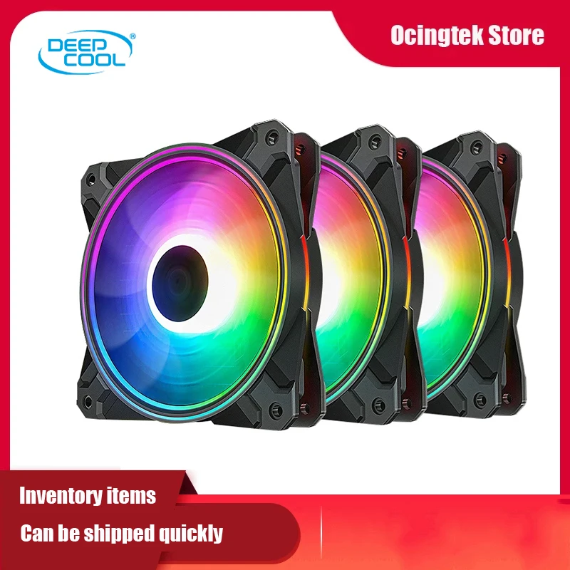 Комплект DEEPCOOL CF120 Plus 3 в 1 120 мм 5 В 3PIN ARGB PWM бесшумный чехол вентилятор адресный RGB