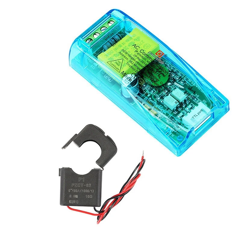 Peacefair PZEM-004T 3 0 Версия TTL Modbus-RTU измеритель мощности кВтч переменного тока