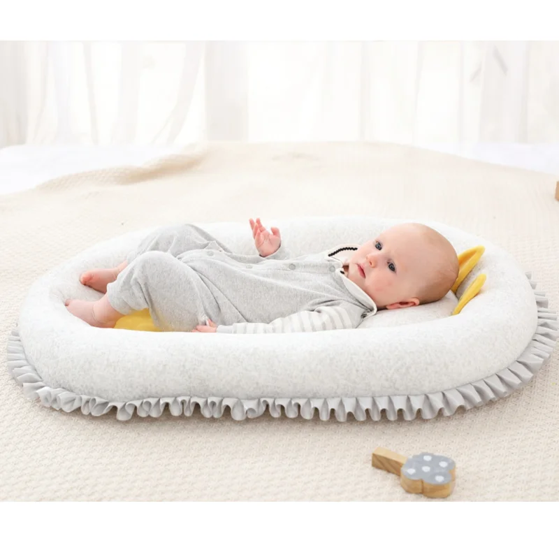 Детская кроватка с подушкой портативная для путешествий хлопковая Колыбель