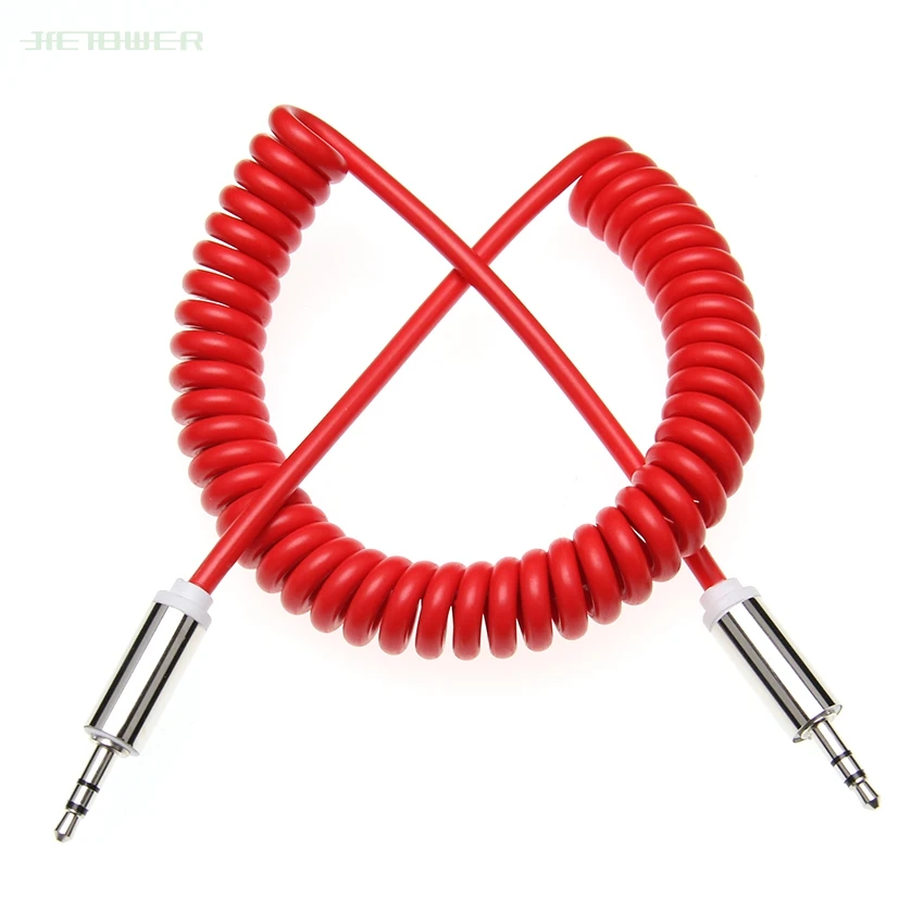 

3.5 Jack AUX Audio Cable 3.5MM Male to Male Cable For Phone Car Speaker MP4 Headphone 3.5MM Jack to Jack Spring Cables 100pcs/