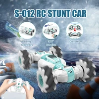 s 012 rc stunt car remote control watch gesture sensor electric toy rc drift car 2 4ghz 4wd rotation gift for kids boys birthday