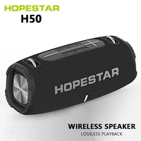 hopestar h50 portable bluetooth speakers wireless high power big drum strap outdoor super bass tws powerful party caixa de som
