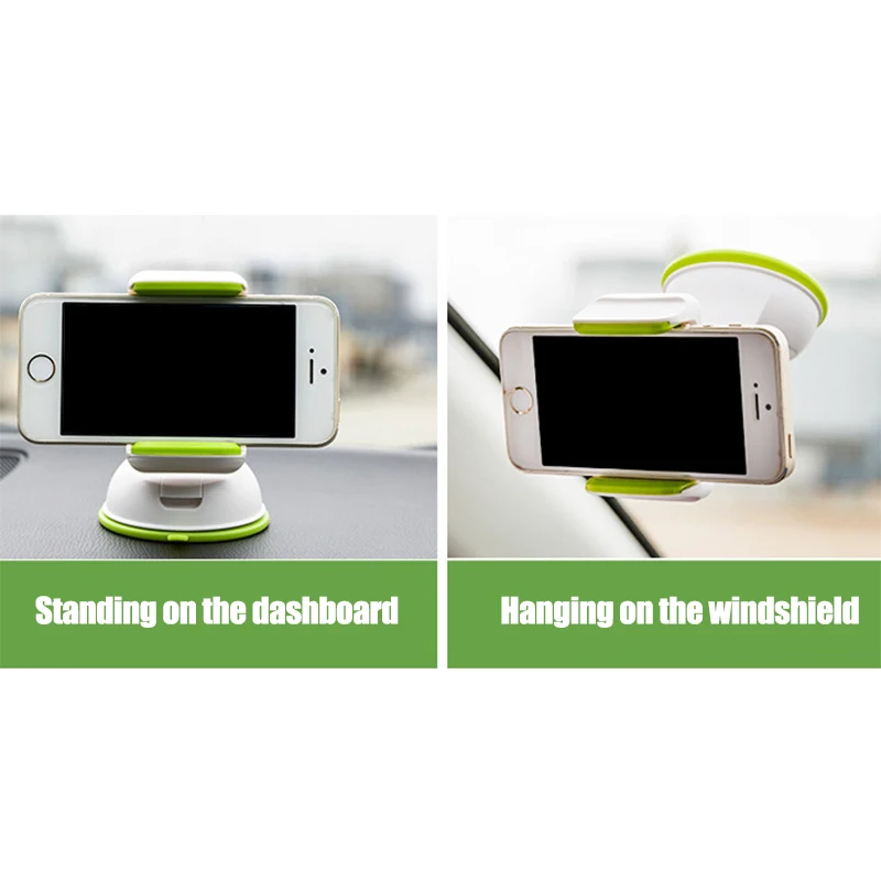 Автомобильный держатель для мобильного телефона вращающийся на присоске