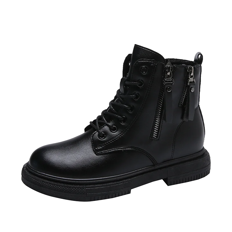 

Vmti 2021 New Winter Ladies Single Boots All-Match Motorcycle Women'S Riding Boot Luxury Thick-Soled Warm Pu Boot Botas De Mujer