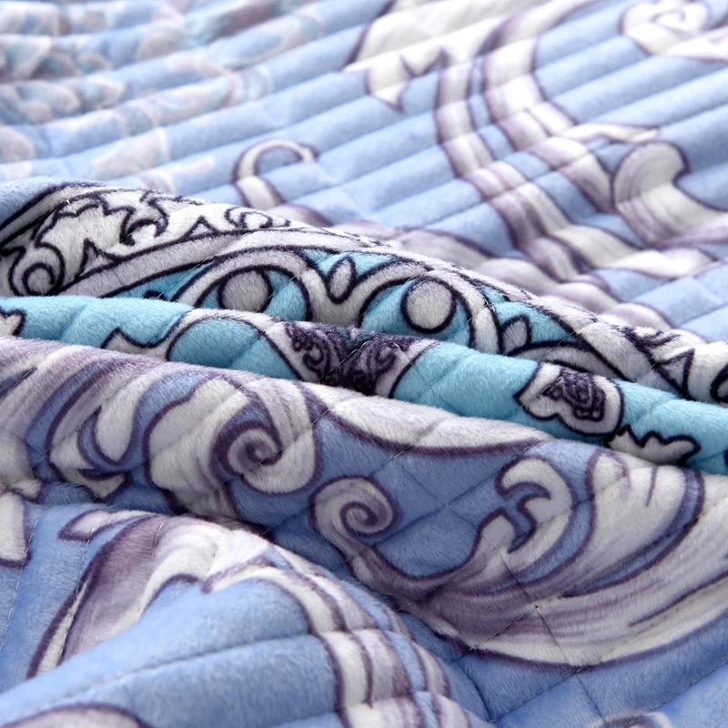 Новинка 2019 плотное теплое бархатное покрывало с кристаллами наволочки 2/3 шт.