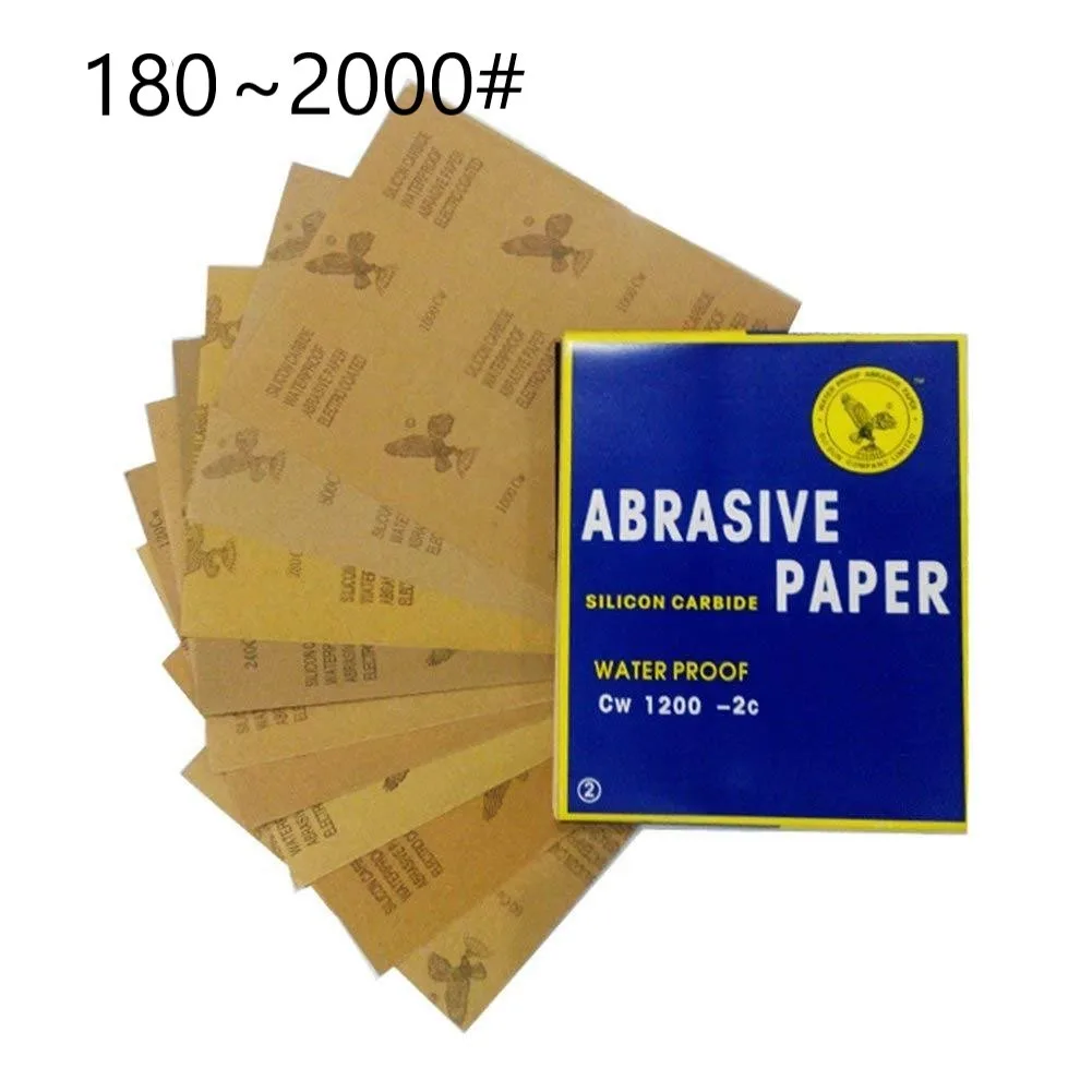 5 шт./180 ~ 2000 # наждачная бумага 230*280 мм квадратная водная полировка автомобиля
