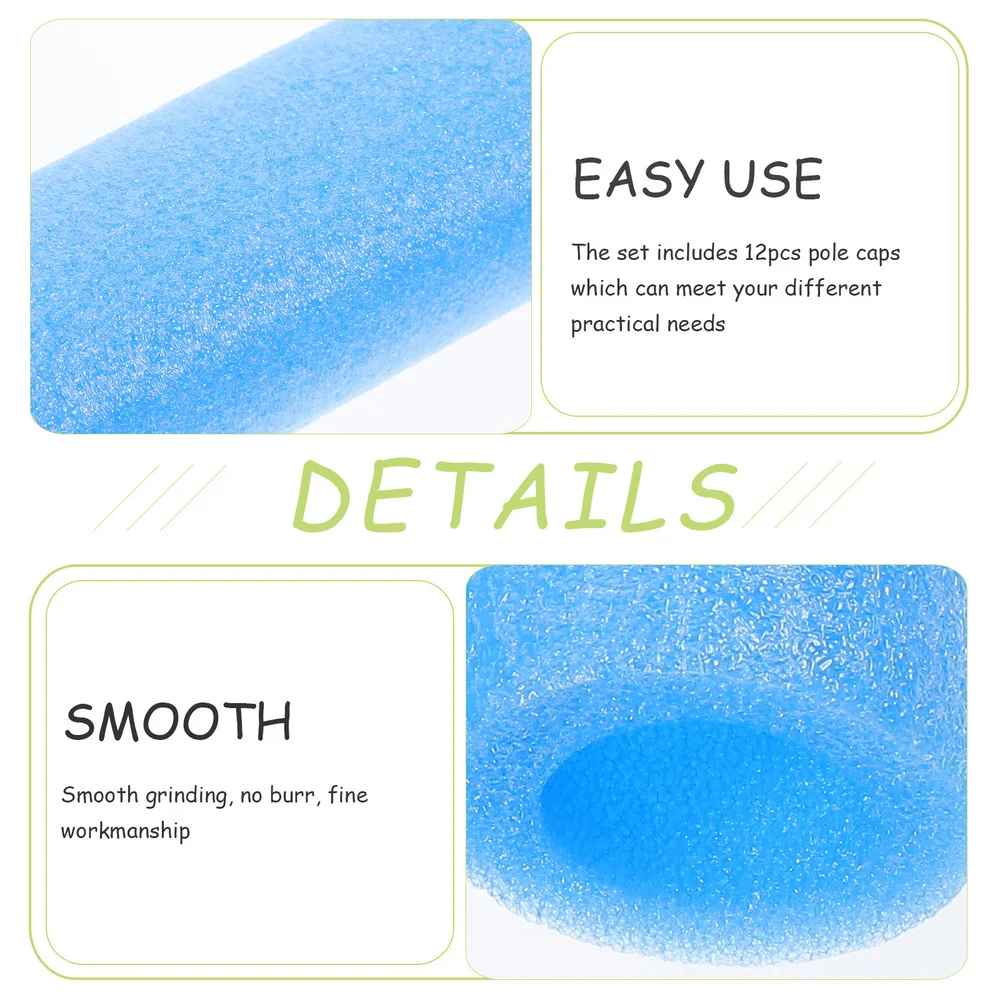 

6pcs Trampoline Sponge Foams Tubes Anti-Collision Protection Empty Round Tube