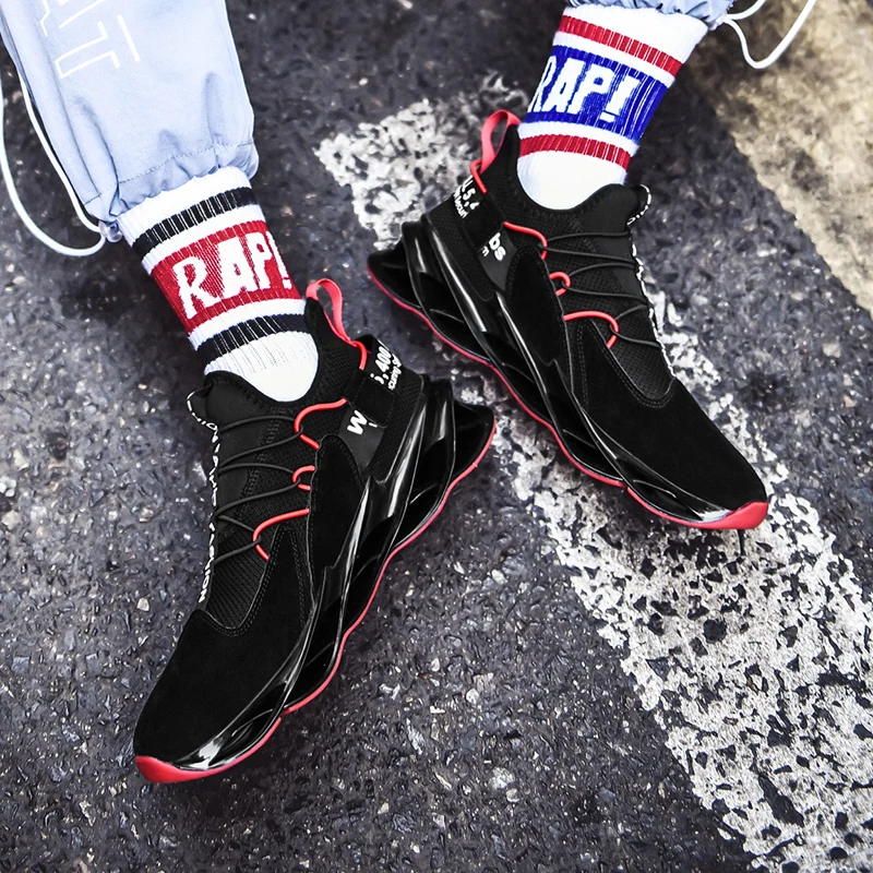 

Big Size 46 Blade Bounce Men Sneakers Autumn Outdoors Breathable Sports Running Shoes for Man Sport Used on Treadmill Mens Shoes