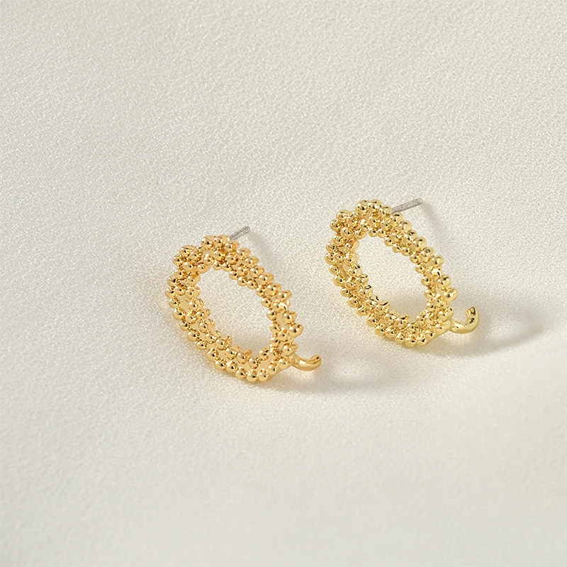 4 шт. серебряные серьги иглы с геометрическим рисунком|Ювелирная фурнитура и