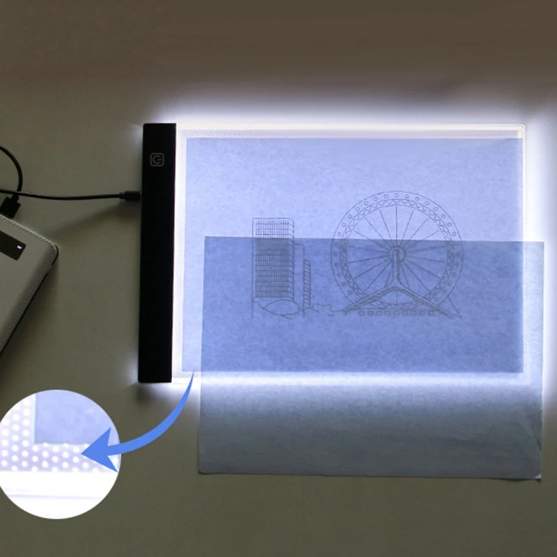 Цифровой графический планшет формата А4 светодиодный для письма художественная