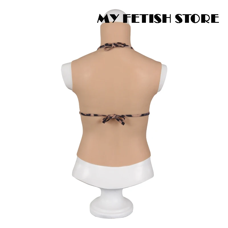 6th Generation Sleeveless Cross dressing Realistic Soft Silicone C D E Cup Half Body Breast Form Suit Fake Boobs For Shemale