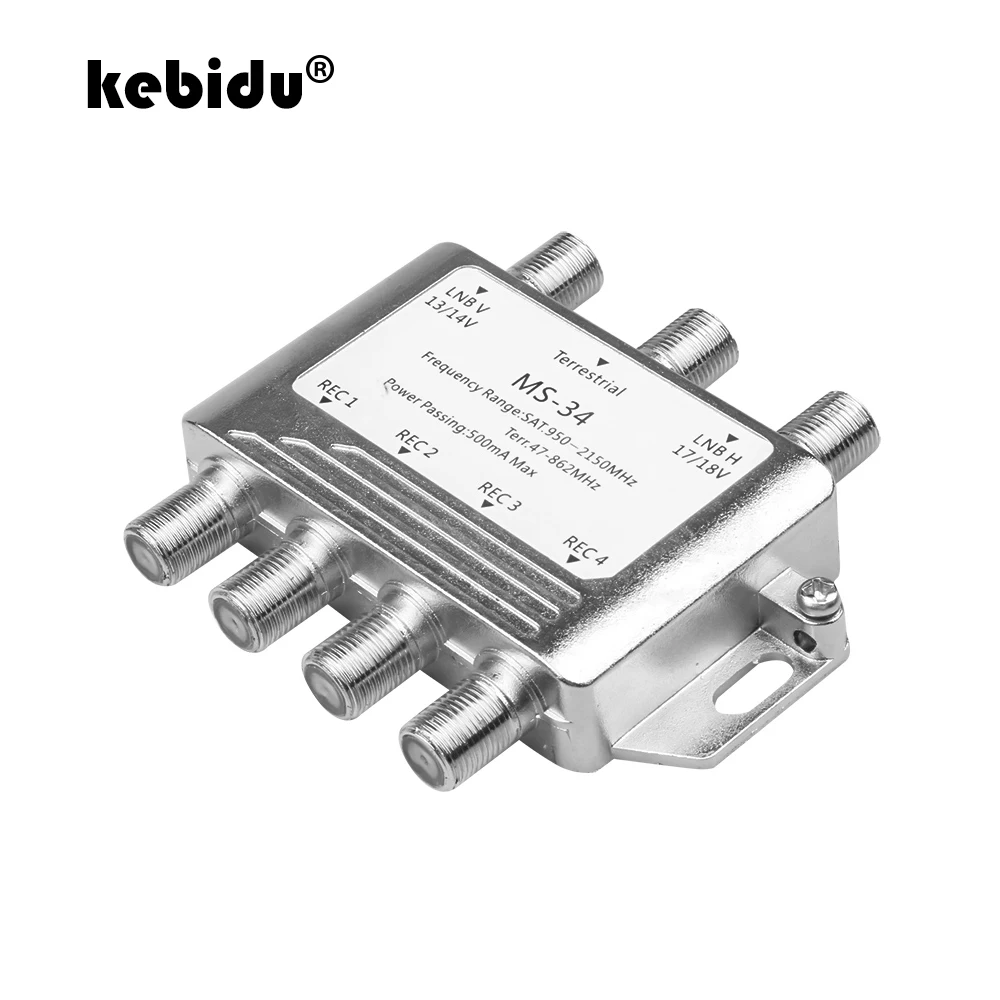 Kebidu Новый 3 в 4 Выход DiSEqC спутниковый автономный мультипереключатель FTA TV LNB