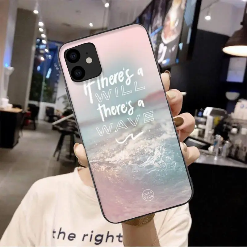 

LJHYDFCNB Pura Vida Phone Case For Iphone 6 6s 7 8 Plus XR X XS 11 12 Pro Mini Max