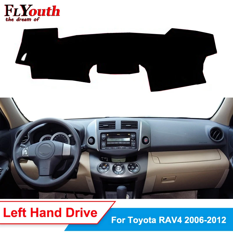 Приборной панели автомобиля чехол для Toyota Старый RAV4 2006 2007 2008 2009 2010 2011 2012 солнце оттенок Дэш коврик приборная панель ковровые покрытия УФ-1 шт
