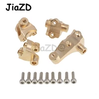 1set cnc heavy duty brass front rear axle lower shock mount 45g for traxxas trx 4 110 rc crawler parts update accessory