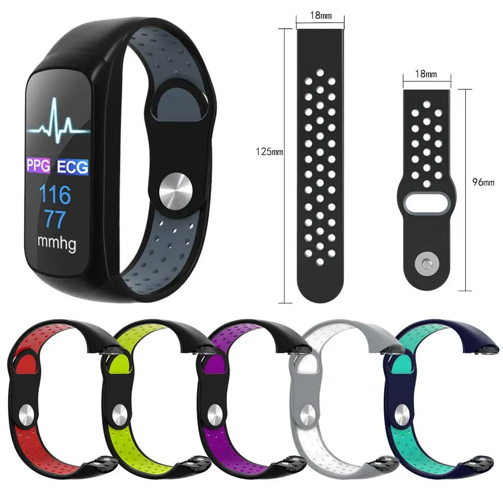 18 мм силиконовый регулируемый сменный Браслет для samsung Galaxy Fit SM-R370 ремешок ремни Смарт Браслет аксессуары