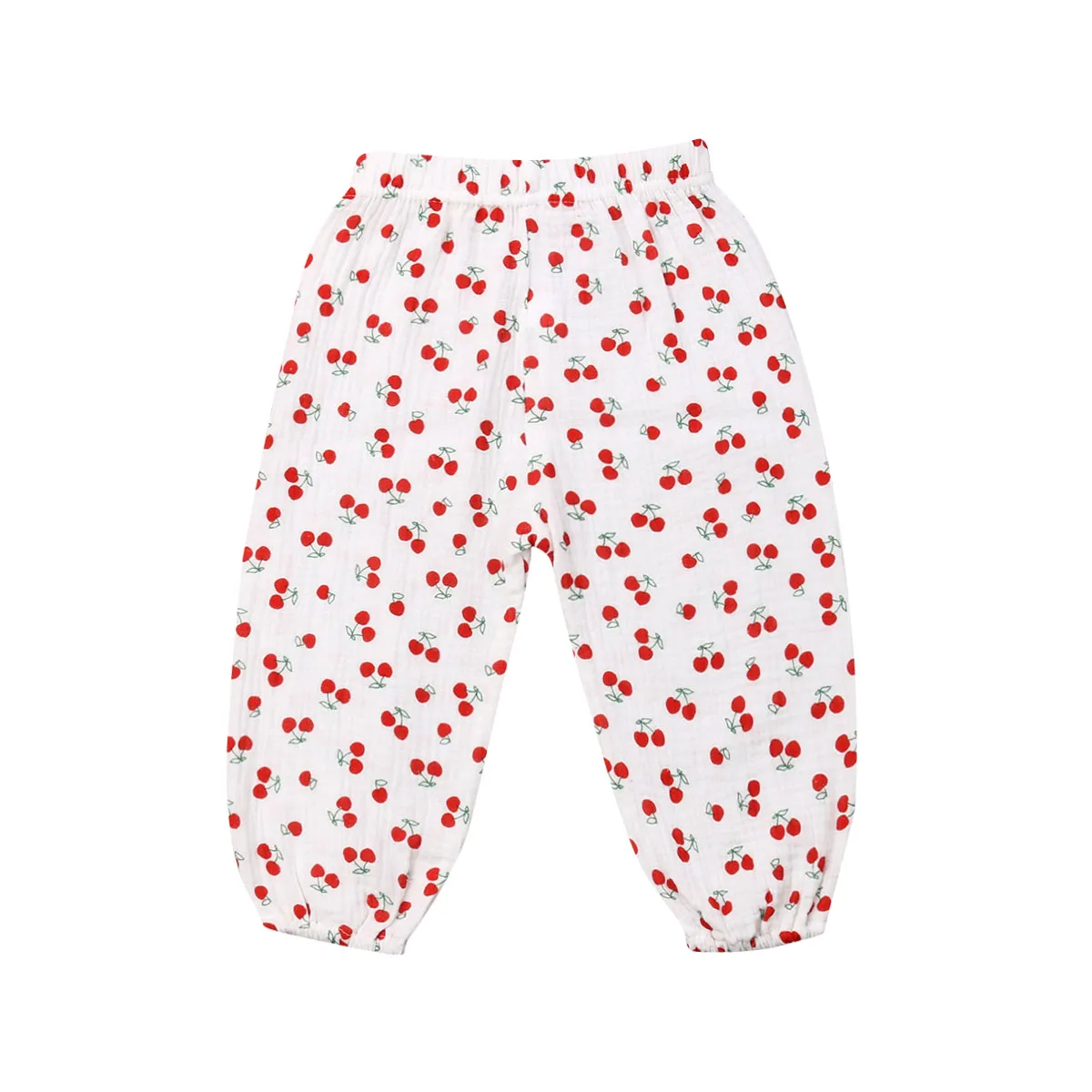 Kids Boys Girls 6M-3T Cotton Casual Trousers Toddler Leggings Harem Pants - Цвет: White Pink