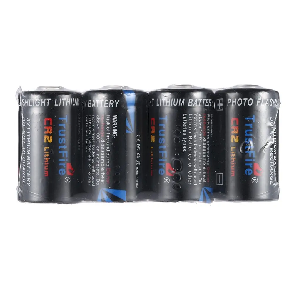 TrustFire CR2 Battery 3V 750mAh CR 2 Lithium Non-rechargeable Batteries with Safety Relief Valve for Flashlights Headlamp Camera |