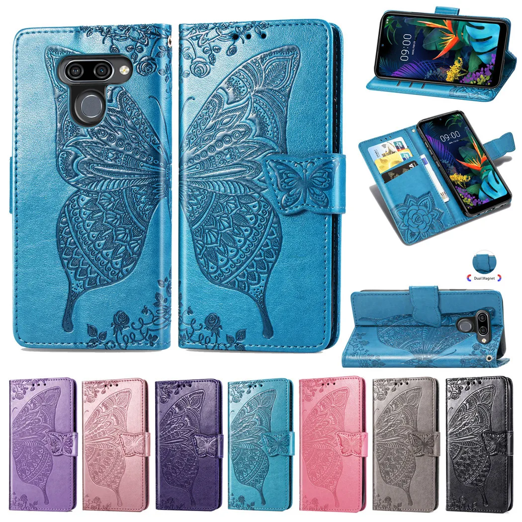 Чехол бумажник для LG K10 (2018) (K11)/K30/K8 (2018)/K40/K50/K20 (2019)/K50S/V50 ThinQ 5G Защитный откидной с