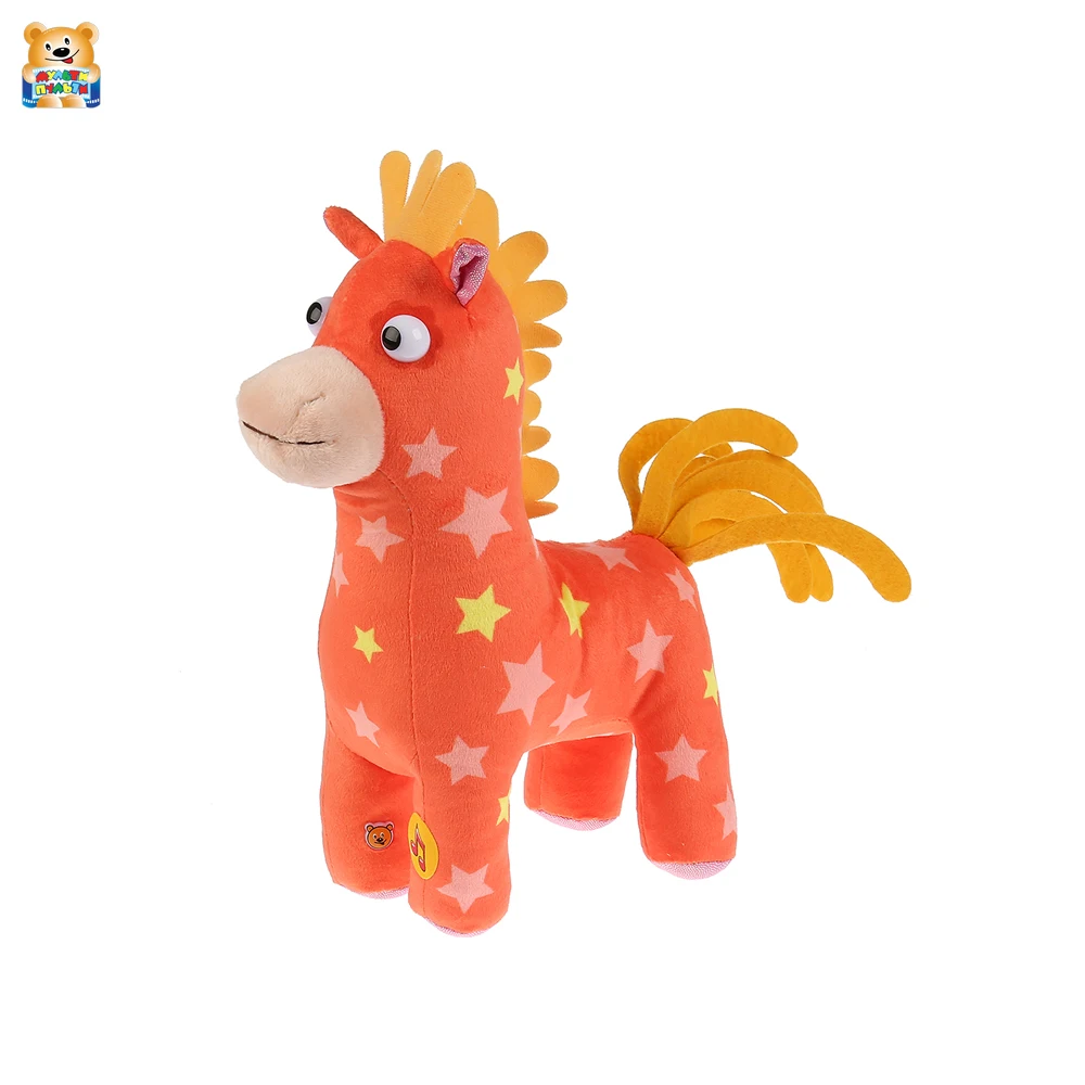 Игрушка мягкая Мульти-пульти Лошадка Иго-го из мультфильма Деревяшки 20см русская