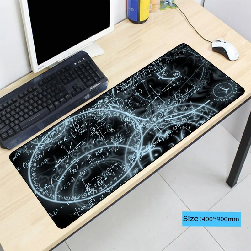 Математический магический игровой коврик для мыши с запирающимся краем большой