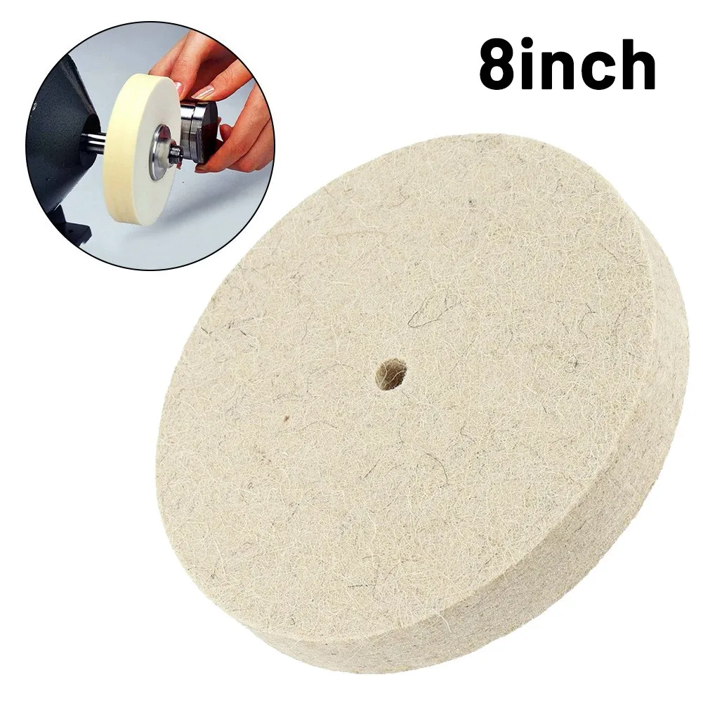 

1 Inch Thickness Wool Felt Polishing Wheel 5/7/8inch Grinder Jade Metal Mirror