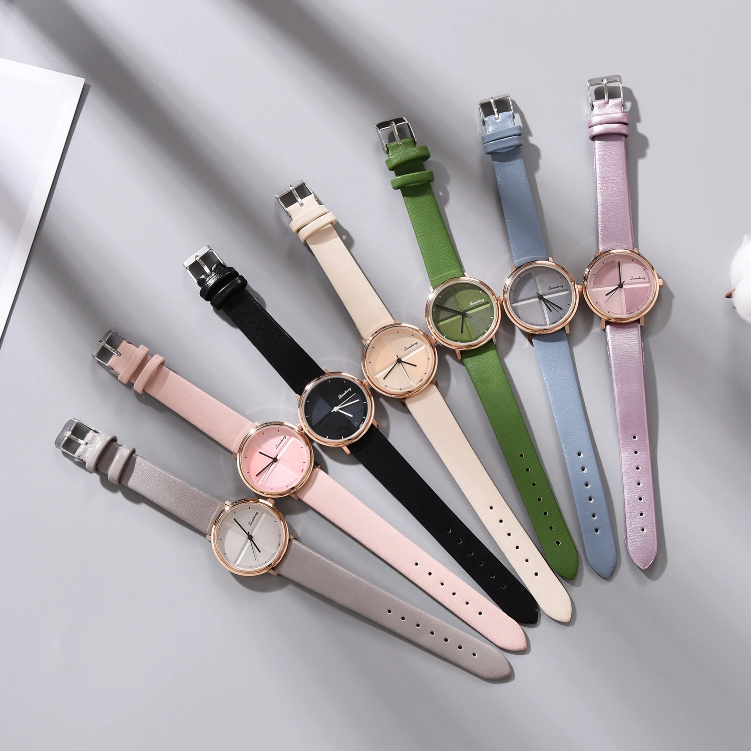 Высококачественные модные женские Простые Женские кварцевые наручные часы от