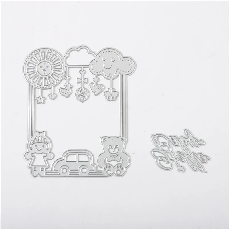 InLoveArts любовь Бутылки Письмо Сердце Металлические пресс формы новые штампы