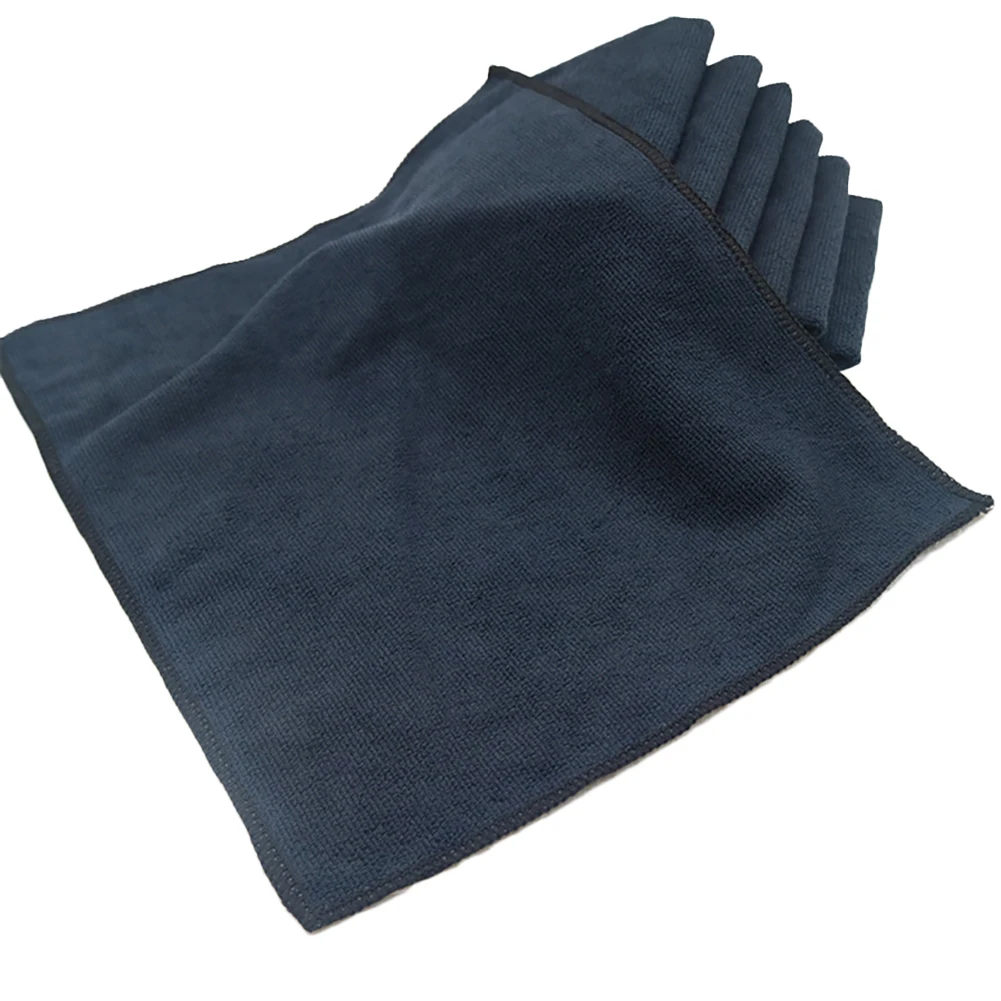 10PCS Black Car Care Polishing Wash Towels Microfibers Detailing Cleaning Soft Cloths Home Window 30x40cm | Автомобили и
