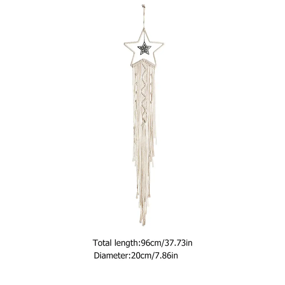 

2pcs Wall Hanging Woven Dream Catcher Wall Art Decor with 2pcs String Lights
