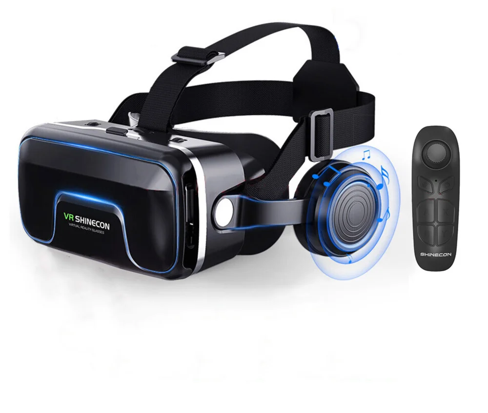 

3D virtual reality glasses, wireless remote control, Bluetooth