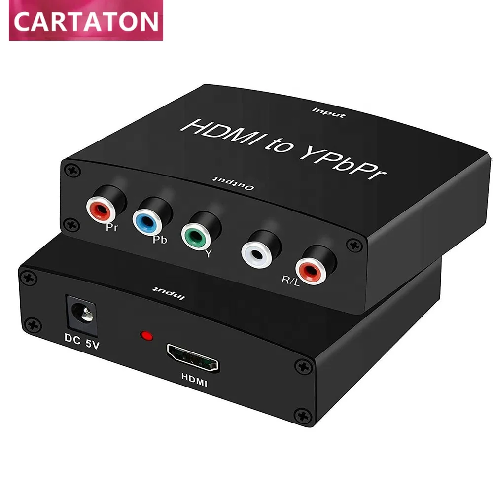 Адаптер-преобразователь компонентов hdmi-ypbpr RGB R/L 5RCA Scart с поддержкой 1080P видео