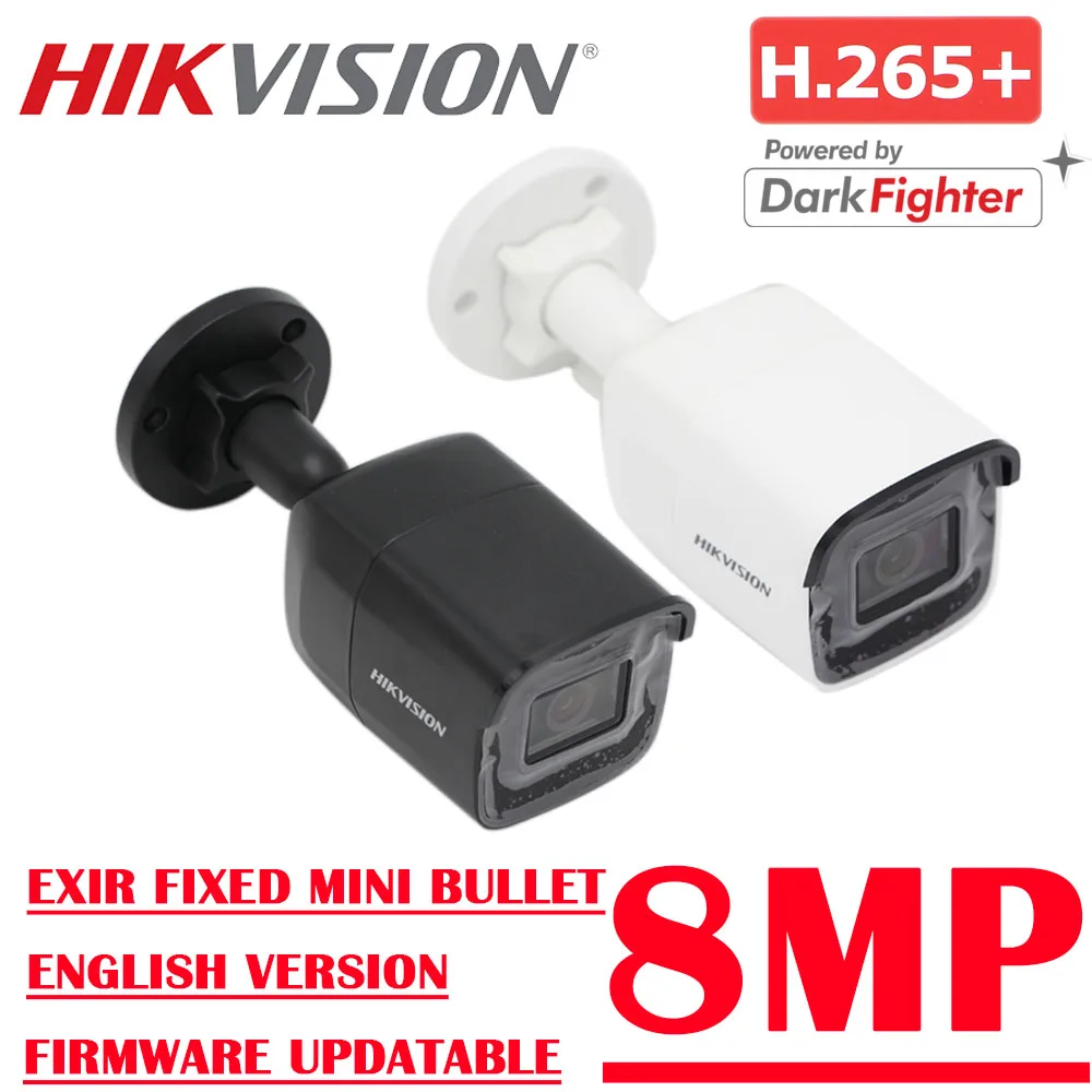 В наличии оригинальная черная DS-2CD2085G1-I Hikvision 8 Мп IP POE 4K цилиндрическая CCTV камера