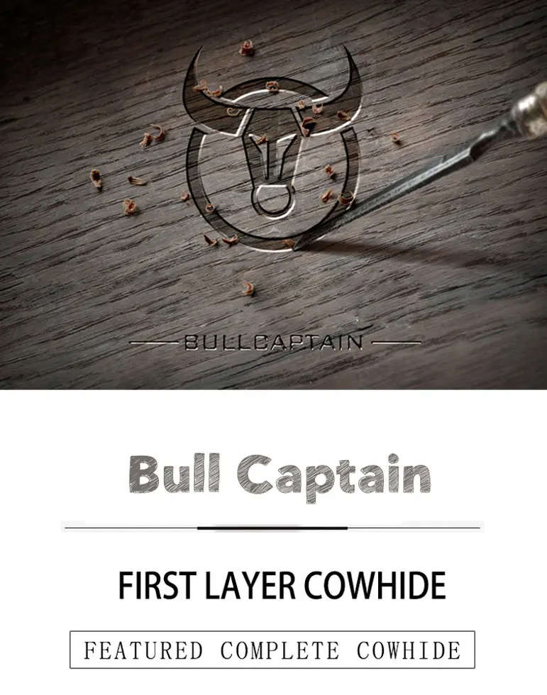 Мужской кошелек из BULLCAPTAIN кожи в стиле ретро, короткий кошелек с пряжкой, держатель для карт, кошелек, портмоне, RFID, кошелек, держатель