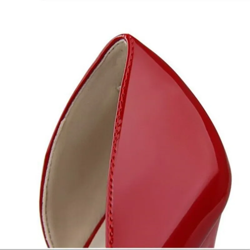 Женские туфли-лодочки на высоком тонком каблуке классические белые красные